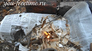 Как разжечь костёр в сыром лесу