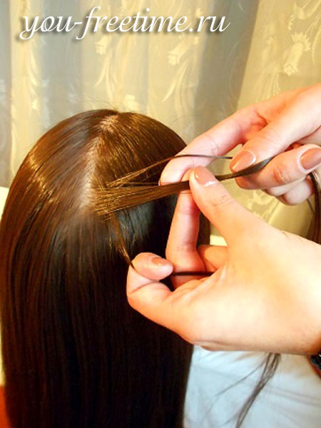 Создание причёски для длинных волос 